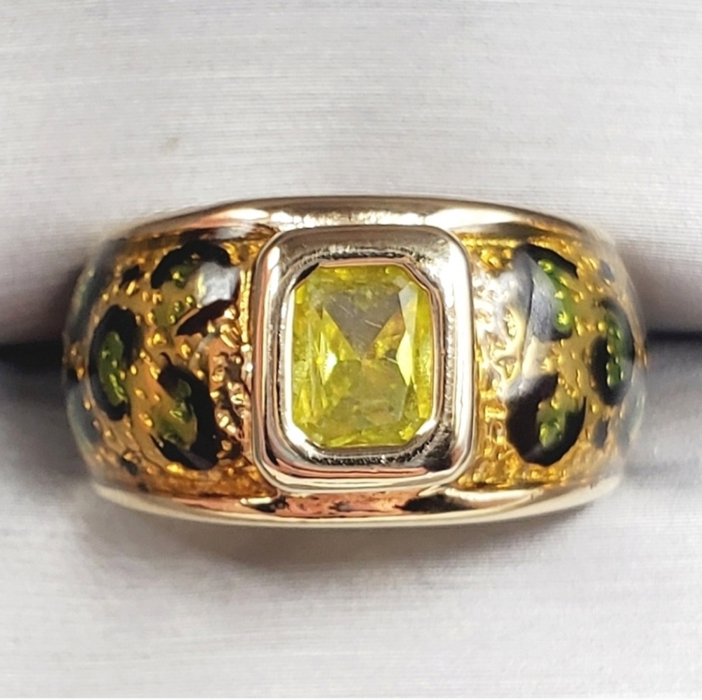 Cheetah Animal Print Ring